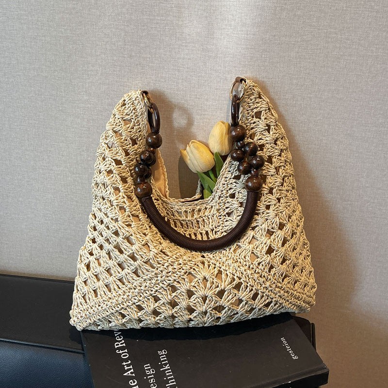 Tote Bag Beach - Пляжная сумка-тоут из соломы с большой
