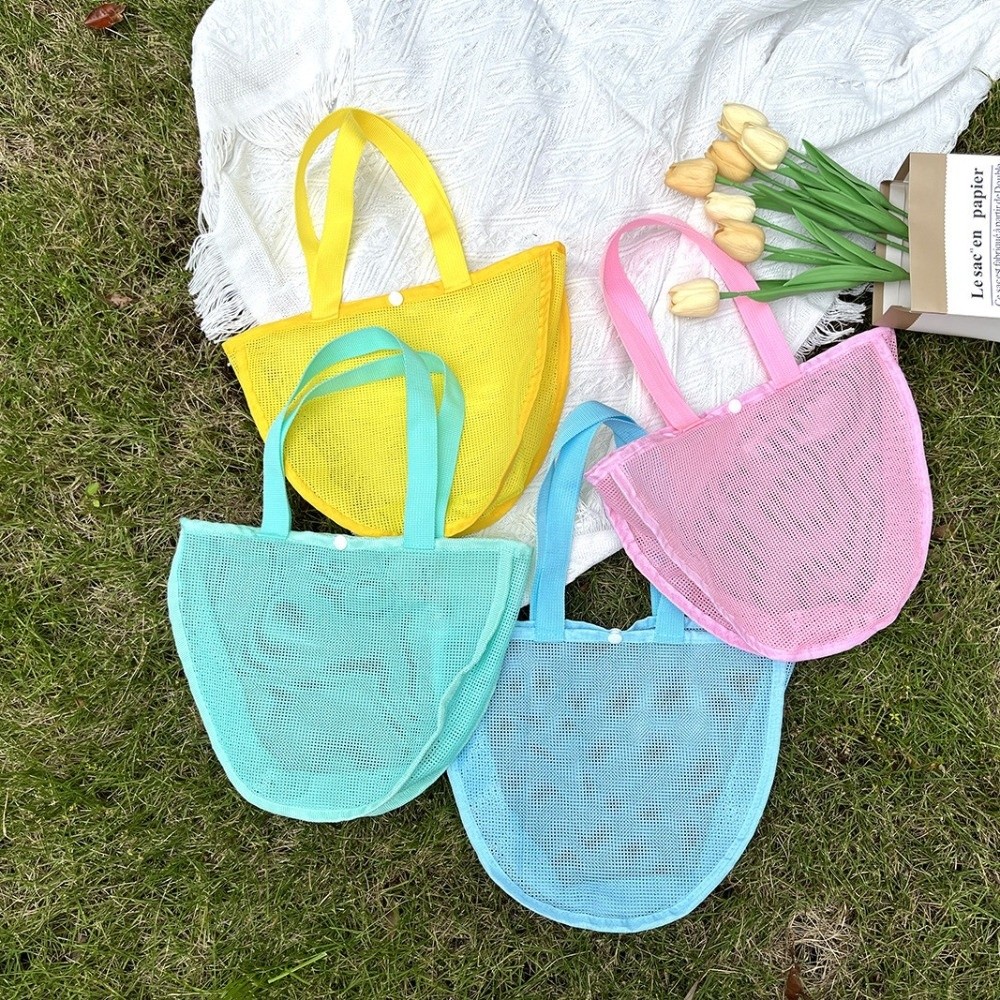 Легкая однотонная сетчатая сум – обзор и цена Tote Bag Beach