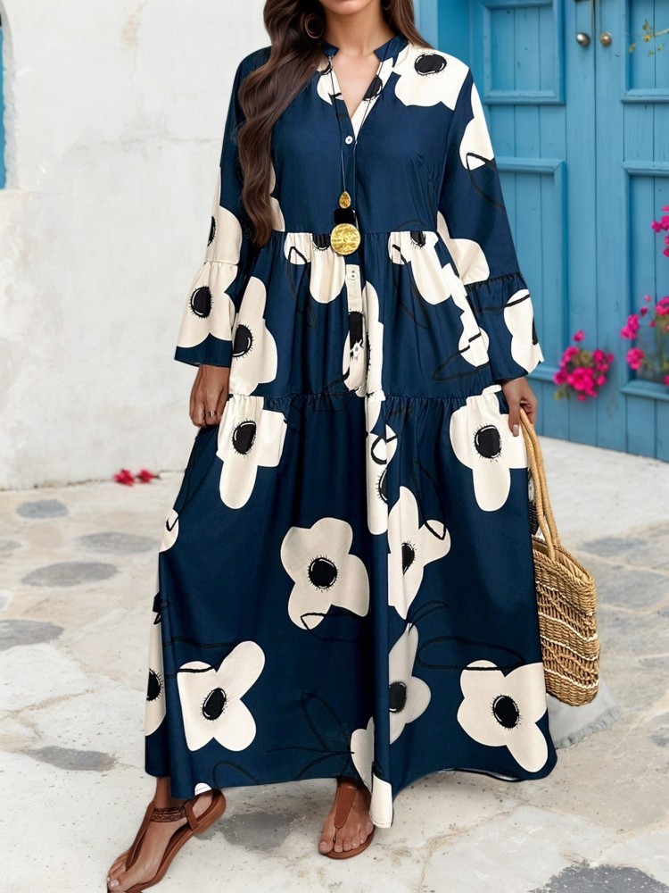 Платья больших размеров XL-4XL – обзор и цена Midi Skirt Floral